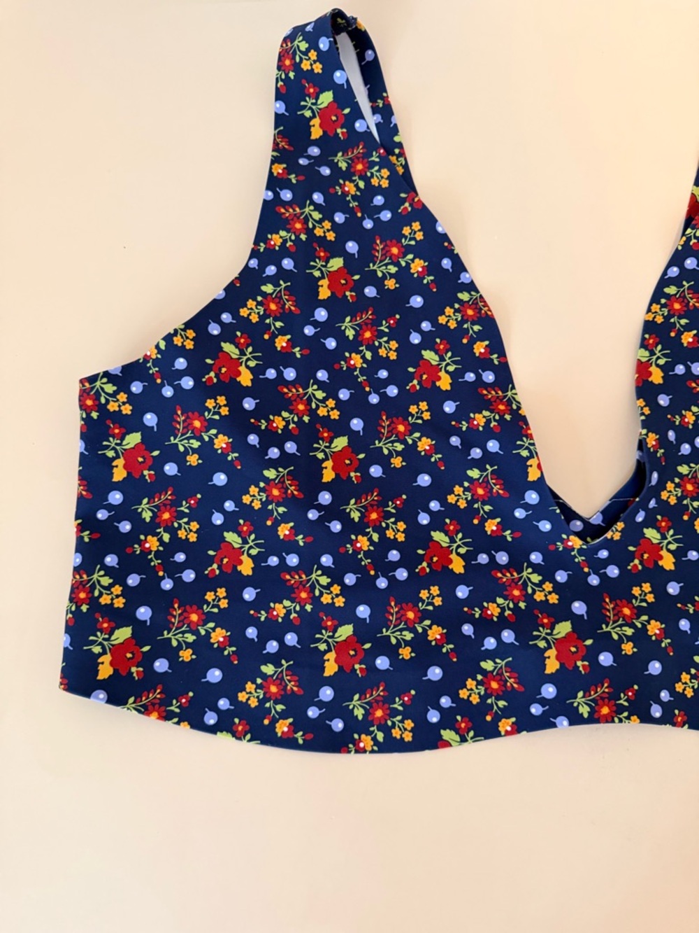 Parade Support Lift Plunge Bralette – Navy Floral Print – Size 3X - Picture 3 of 5